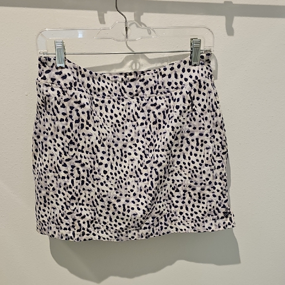 Stylish Black and White Polka Dot Skirt